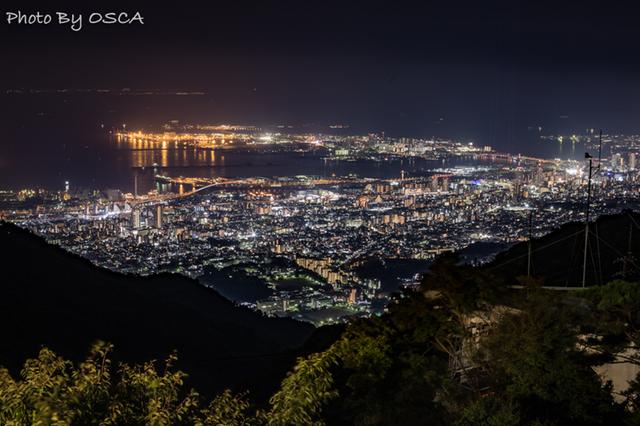 六甲山天覧台から観た夜景