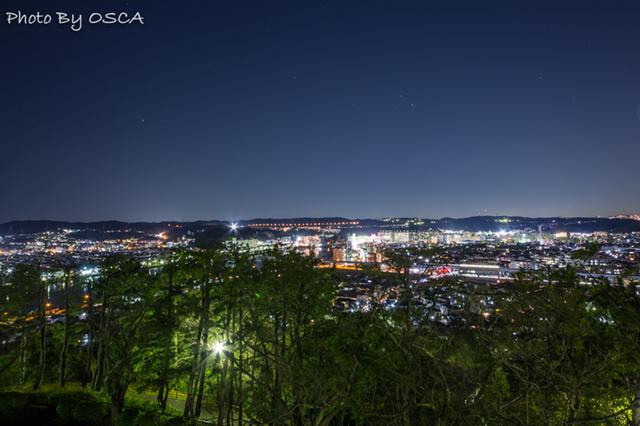 野島公園展望台から観た夜景 (神奈川)