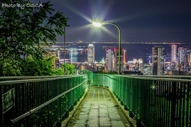 神戸市内の夜景スポット「ビーナスブリッジ」